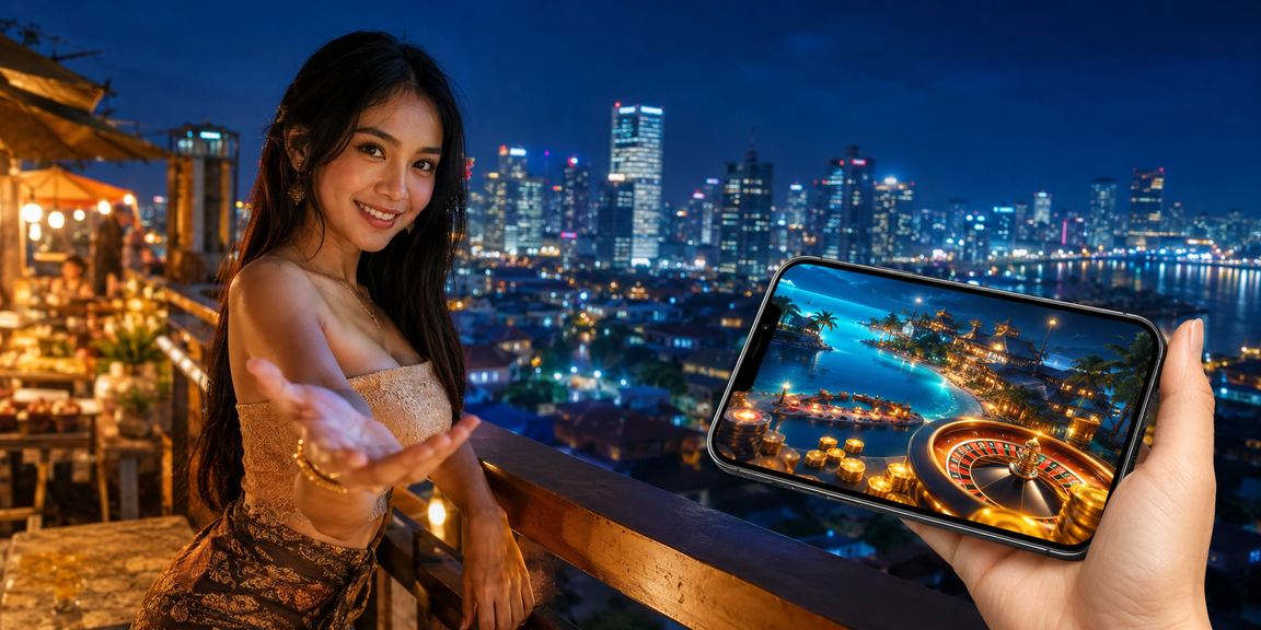 Pengguna mengakses platform taruhan olahraga melalui perangkat mobile di Indonesia