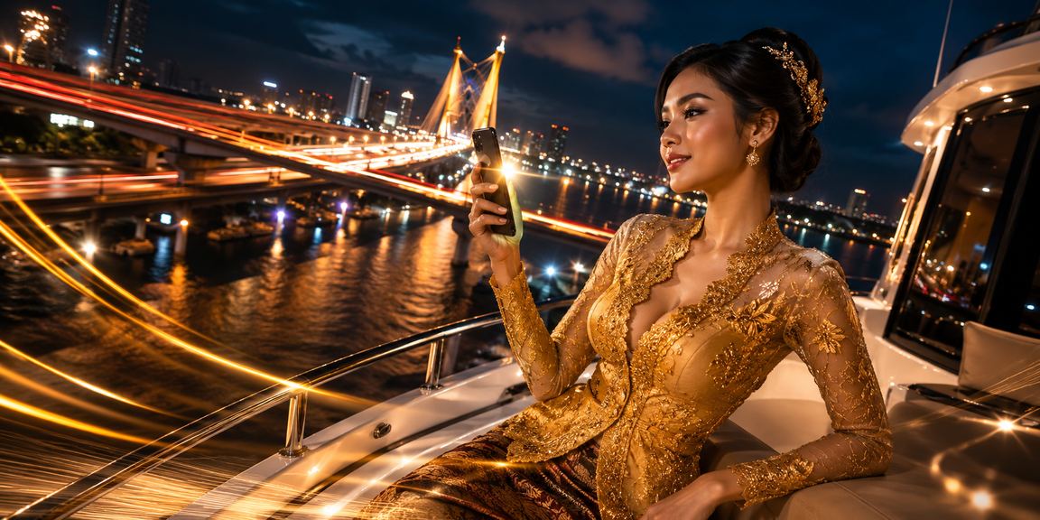 Pengguna memeriksa saldo dan transaksi keuangan melalui smartphone